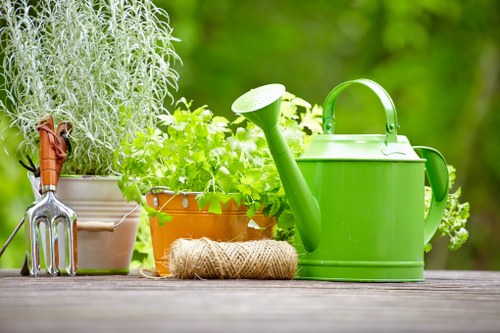 Reused garden items prepared for charity donation